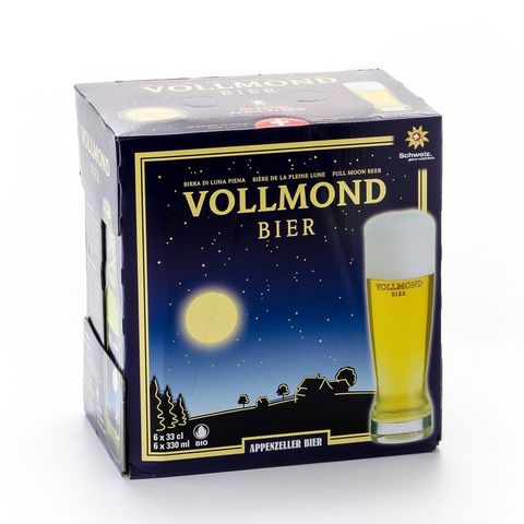 Vollmond Bier Sixpack hell, Schweizer Bio-Verordnung